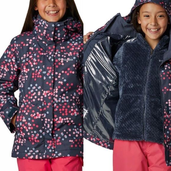 Columbia Bugaboo II fleece Interchange Omni heat waterproof ski coat blue XL - Picture 1 of 9